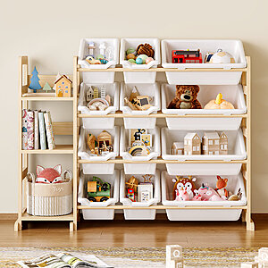 31" x 42" Ophelia & Co. Kids Toy Organizer & Storage Bookshelf (Pine Wood) for $52.99 + Free Shipping