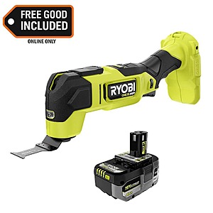 Ryobi ONE+ HP 18V Brushless Cordless Oscillating Multi-Tool with 4.0 Ah HIGH PERFORMANCE Battery $99