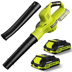 Lazyboi Leaf Blower Cordless 21V Electric with 2 Batteries and Charger Lightweight $59.95
