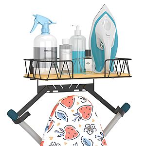 Vincona Wall Mount Ironing Board Holder w/ Removable Hooks (Black) $7.49 + Free Shipping w/ Prime or on $35+