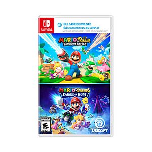 Mario + Rabbids Dual Pack (Nintendo Switch Code in a Box) $9.99 + Free Shipping w/ Prime or on $35+