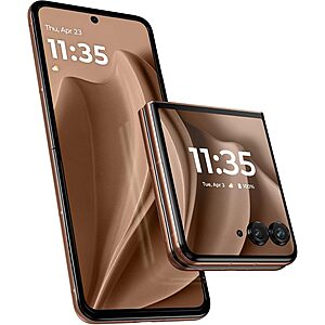 256GB Motorola Razr+ 2025 Unlocked Smartphone (Pantone Mocha Mousse) $408 + Free S&H