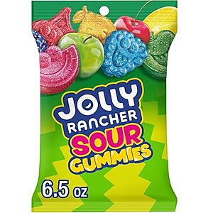 [SnS] $1.77* | 6.5-Oz Jolly Rancher Sour Gummies Assorted Fruit Flavored Candy (Original) at Amazon