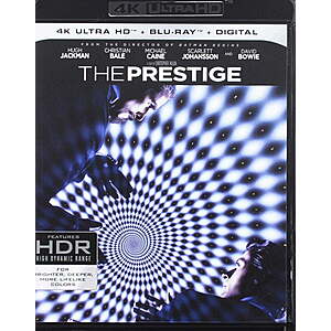 The Prestige 4K UHD + Blu Ray $18.99 Walmart.com
