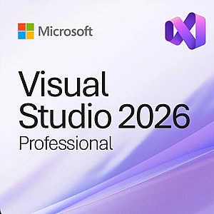Microsoft Visual Studio 2026 Professional (1 PC, Lifetime, Digital Delivery) $29
