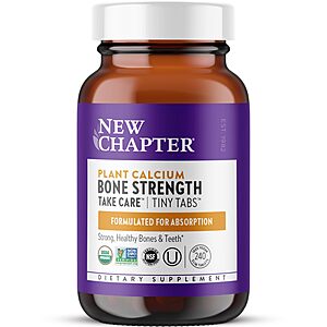 New Chapter Bone Strength Tiny Tabs Organic Calcium, 240 Tiny Tabs $18.02