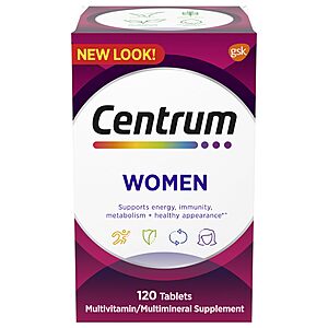 Centrum Multivitamin for Women 18 and Over, 120 Tablets $7.99