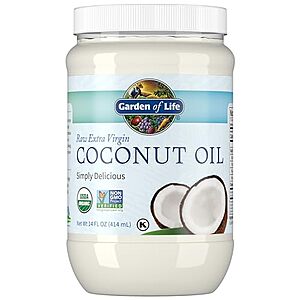 [SnS] $4.78* | 14-Oz Garden of Life Organic Extra Virgin Coconut Oil (Unrefined) at Amazon