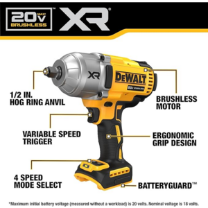 Dewalt DCF900 High Torque Impact Wrench $198