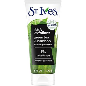 6-Oz St. Ives Green Tea & Bamboo Blackhead Clearing Face Scrub $2.37 w/ S&S + Free Shipping w/ Prime or on $35+