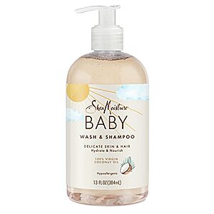 [NEW, AC] $3.57 | 13-Oz Shea Moisture Baby Wash and Shampoo at Amazon