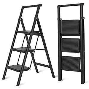 3-Step Lightweight Steel Folding Step Stool Ladder (550-Lb Capacity) $38.40 + Free Shipping