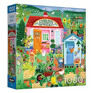 1000-Pc RoseArt Hobby Haven Community Garden Jigsaw Puzzle $6.45 + Free Shipping w/ Prime or on orders over $35