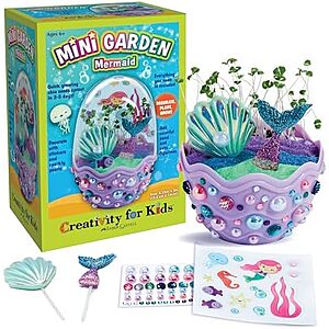 [AC] $5.71 | Creativity for Kids Mini Garden: Mermaid Terrarium Kit at Amazon