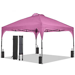 Ainfox 12'x12'Pop Up Canopy Tent Windproof UV Shelter Pink $88.22 + Free S&H at Walmart