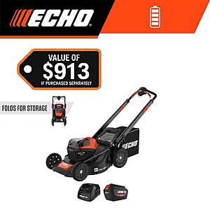 Echo 56V 21 in. Cordless Self-Propelled Lawn Mower + 5.0Ah Battery & Charger (Hack Attack) $438.63