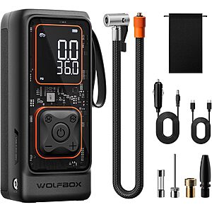 150PSI WOLFBOX Cordless & Corded Tire Inflator / Air Compressor $18 + Free S&H