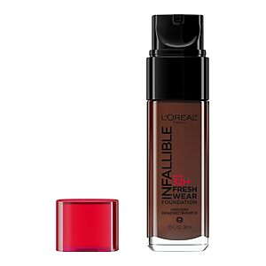 L'Oreal Paris Makeup Infallible Up to 32 Hour Fresh Wear Lightweight Foundation, 535 Espresso, 1 Fl Oz $10.49
