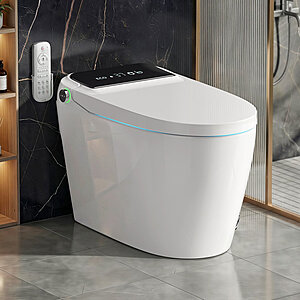 BCANHOME Smart Toilet w/ MaP 1000g Powerful Flush, Tankless Bidet Wash, Auto-open Lid/seat, 1.28 Gallons Auto Dual Flush $409.99