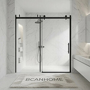 BCANHOME 56–60"w X 76"h Soft-close Frameless Sliding Shower Door w/ Buffer Damping System $509.99