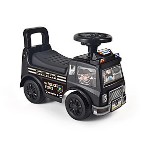 allobebe Baby Balance Bike for Ages 12-30 Month, 4-Wheel Ride-On with Adjustable Seat & Silent Wheels, various colors $34.8