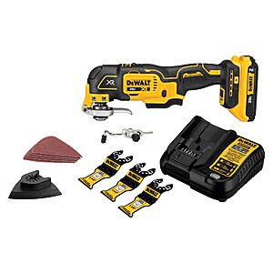 DEWALT XR 20-volt Max Cordless Brushless Variable speed 13 -Piece Oscillating Multi-Tool ( Battery Included and Charger Included ) | DCS356D1 $99