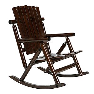 YMMV, Style Selections Joyful Days Dark Brown Wood Frame Rocking Chair with Slat Seat, $79, Lowe's