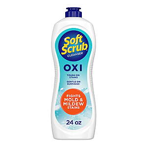Soft Scrub Cleanser, Oxi, Multi-Surface Cleaner, Stain Fighting Oxi Power for Deep Cleaning, 24oz + $0.75 WMCB $3.67