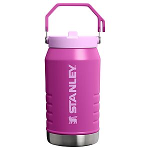 $45.00: STANLEY IceFlow Flip Straw 2.0 Jug, 64 oz, Dark Blossom