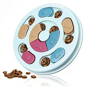 Joansan Interactive Dog Puzzle Game Toys, Dog Enrichment Toys for Puppy Mentally Stimulating Treat Dispenser Dog Treat Puzzle Feeder (Blue) $8.09