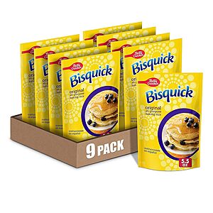 Betty Crocker Bisquick Original All-Purpose Baking Mix, 5.5 oz, 9 Pack - $6.87 w/ S&S