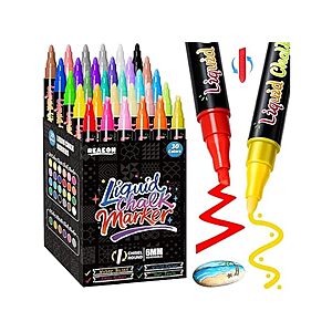 30-Pk Reaeon Liquid Chalk Markers $9 + Free S&H w/ Amazon Prime