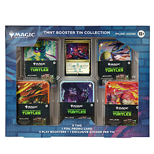 Magic: the Gathering - Teenage Mutant Ninja Turtles - Universes Beyond 5 Tin Booster Collection $49.97