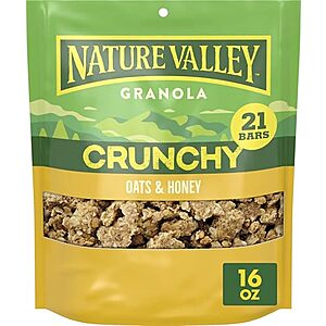[SnS, AC] $2.98 | 16-Oz Nature Valley Big & Crunchy Granola Cereal (Oats & Honey) at Amazon