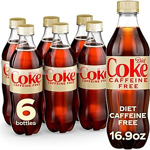 [SnS, AC] $11.19 | 3 × 6-Pack 16.9-Oz Diet Coke Caffeine Free Soda ($3.73 each) at Amazon