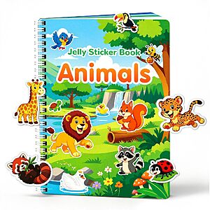 Jelly Animal Sticker Book $3.99