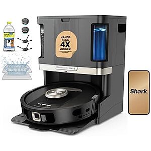 $629.99** | Shark PowerDetect NeverTouch Pro Robot Vacuum & Mop, Black, AV2810ZEBK at Amazon