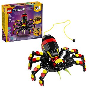 153 pcs LEGO Creator 3 in 1 Wild Animals Surprising Spider Toy (31159) $8.99 + Free S&H w/ Prime or $35+