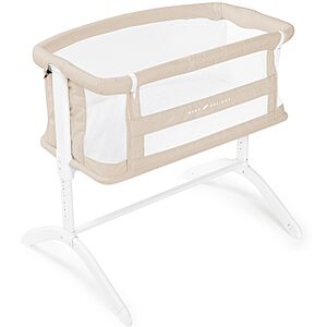 $59.95: Baby Delight Beside Me Serenity Bassinet, 7-Position Adjustable, GOTS Organic Cotton, Organic Oat at Amazon