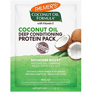 Palmers Coconut Oil Formula Moisture Boost Protein Pack - 2.1oz .49 AC $0.49