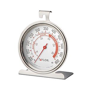 $5.04 FS PRIME: Taylor Precision Products Large Dial 100F-600F Thermometer, Silver