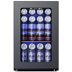 Open Box- SIMZLIFE WC-6B Mini Beverage Refrigerator, Portable Wine Cooler, 0.6 Cubic Feet $51.52
