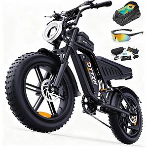 DTZH Electric Bike 20x4in Fat Tire E-Bike 2000W 48V 25Ah UL2849 up to 40mph up to 80 mile range (Pedal Assist) $600 + Free S/H $599.6