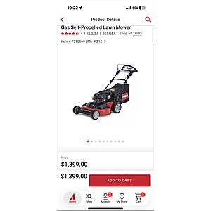 (YMMV) Toro TimeMaster 21219 30 in. 223 cc Gas Self-Propelled Lawn Mower $1399