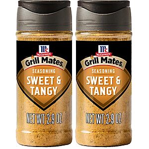2-Pack 2.9-Oz McCormick Grill Mates Sweet & Tangy Grilling Seasoning $3.74 w/ S&S + Free Shipping w/ Prime or on $35+