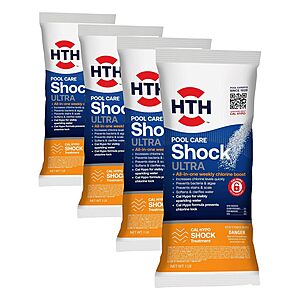 4-Pack HTH Shock Ultra Cal Hypo Swimming Pool Chemical (Ultra Shock) $22 + Free Shipping w/ Prime or on $35+
