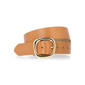 Time and Tru Women's Buckle Belt, S/M/L/XL, Tan $3 + Free S&H w/ Walmart+ or $35+