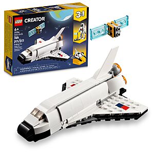 144-Piece LEGO Creator 3-in-1 Space Shuttle Building Toy Kit $7.99 + Free Shipping w/ Prime or on $35+