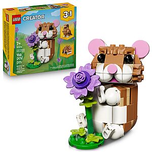 166-Piece LEGO Creator 3 in 1 Cute Hamster with a Flower $7.99 + Free Shipping w/ Prime or on $35+