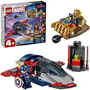 $21.02 | 107-Piece LEGO Marvel Super Heroes: Avengers - Captain America vs. Thanos (76319, 2025) at Amazon